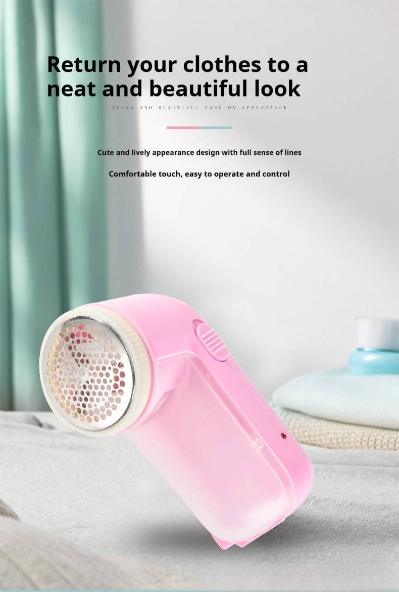 USB-Powered Fabric Shaver – Electric Lint Remover For Clothes & Sweaters | Portable Fuzz Shaver With LED Light & Replacement Blades_voghion.com