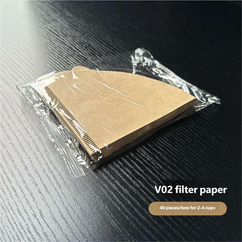Hand-brewed Coffee Filter Paper, Conical Wood Pulp V60 Funnel Americano Drip Filter Paper_voghion.com