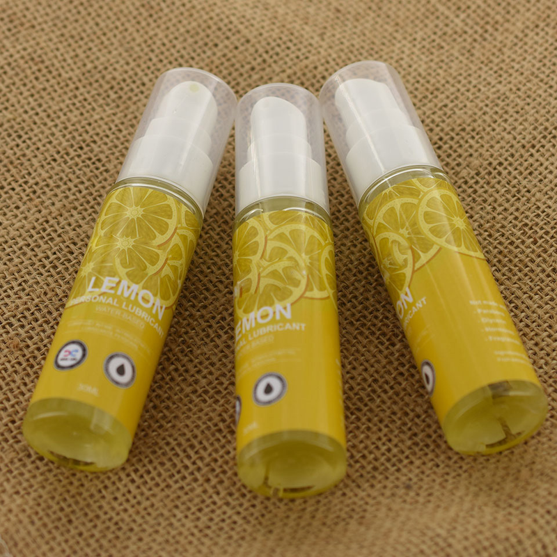 Lubrifiant corporal comestibil cu aromă de căpșuni și lămâie, 30 ml_voghion.com