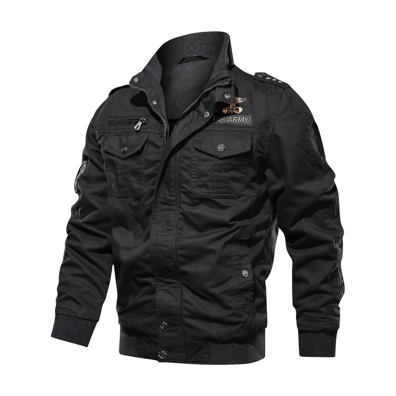 Men's loose-fitting fleecy cotton top coat Casual work jacket for men_voghion.com