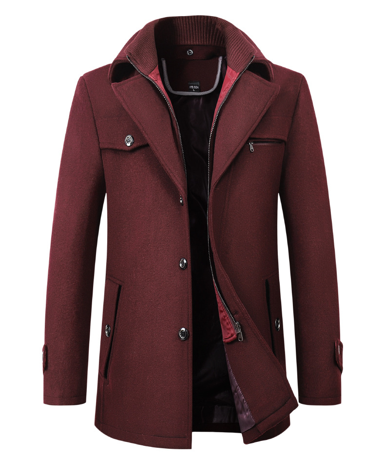 Men's Clothing Coat Men Business Casual Fashion Men's Thick Warm Oversized Men's Trenchcoat_voghion.com