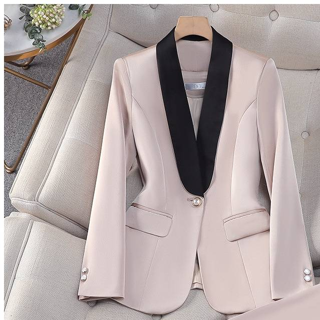 Vêtements pour femmes, costumes professionnels légers de luxe haut de gamme, veste de costume verte de style déesse de tempérament à la mode_voghion.com