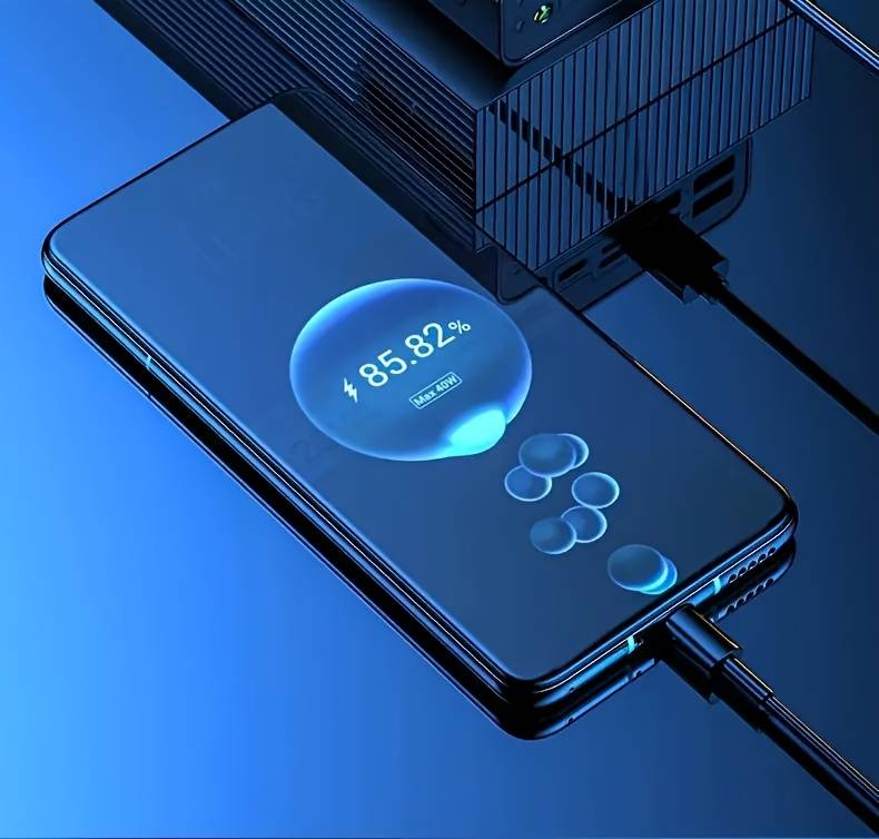 Banco de energía portátil de gran capacidad de 50 000 mAh con pantalla LED, interfaz tipo C, linterna y carga rápida de 22,5 W._voghion.com