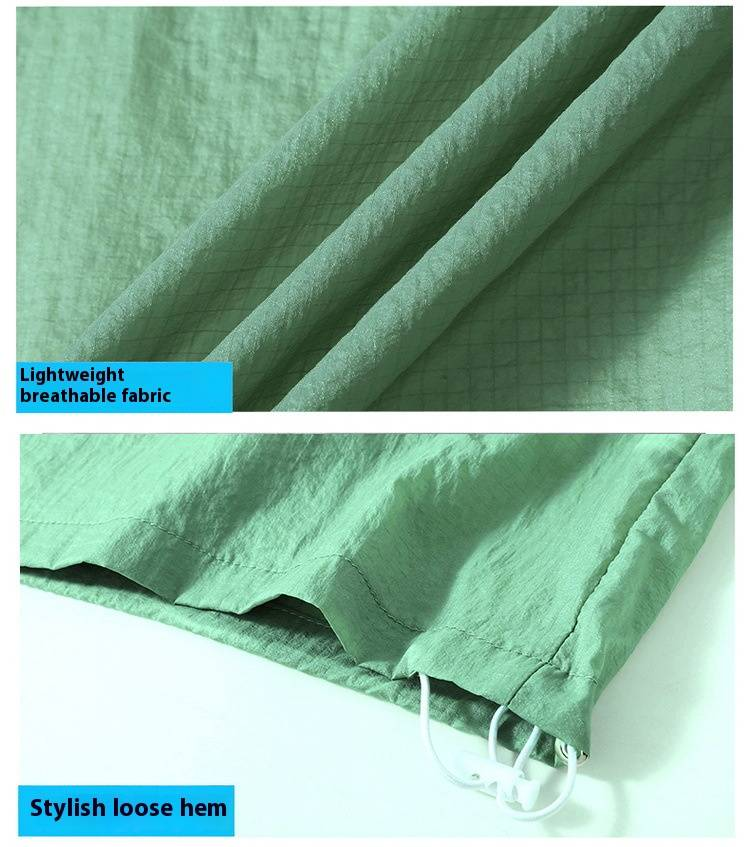 Men's Plus Size Summer Sun Protection Hooded Jacket With Zipper - Lightweight, Breathable & UV Protection For Big & Tall (4XL-10XL)_voghion.com