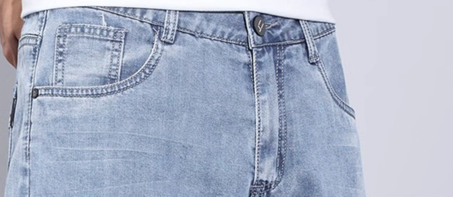 Jeansshorts aus Eisseide für Herren – leichtes Tencel-Gewebe, amerikanischer Retro-Workwear-Stil, atmungsaktive Sommer-Freizeitshorts_voghion.com