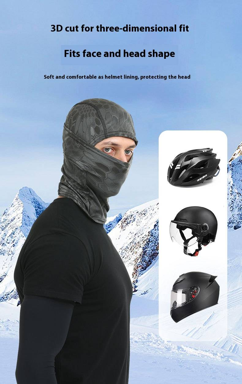 Camouflage Balaclava Face Mask For Outdoor Activities - Windproof, Sun Protection, Quick-Dry, Fleece-Lined Options Available_voghion.com
