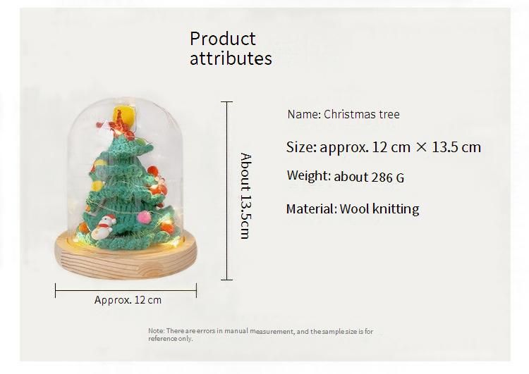 Petit sapin de Noël fait main, décorations lumineuses nordiques pour bureau, restaurant, centre commercial, mini sapin_voghion.com