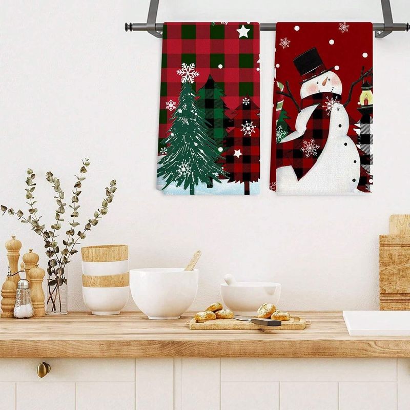 Pagliette creative natalizie, tovaglie da cucina, strofinacci, decorazioni natalizie_voghion.com