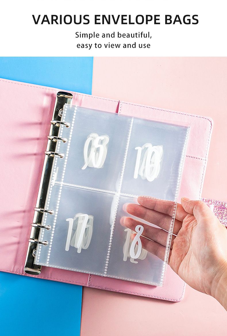 Cadernos recarregáveis A5 com folhas soltas e cadeado com senha para casais, desafio de economia de 100 dias, caderno com folhas soltas para economizar dinheiro_voghion.com
