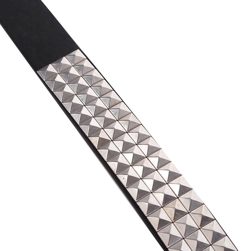 HOT Black Fashion Rhinestone Rivet Men&Women's Studded Belt Punk With Pin Buckle Free Shipping_voghion.com