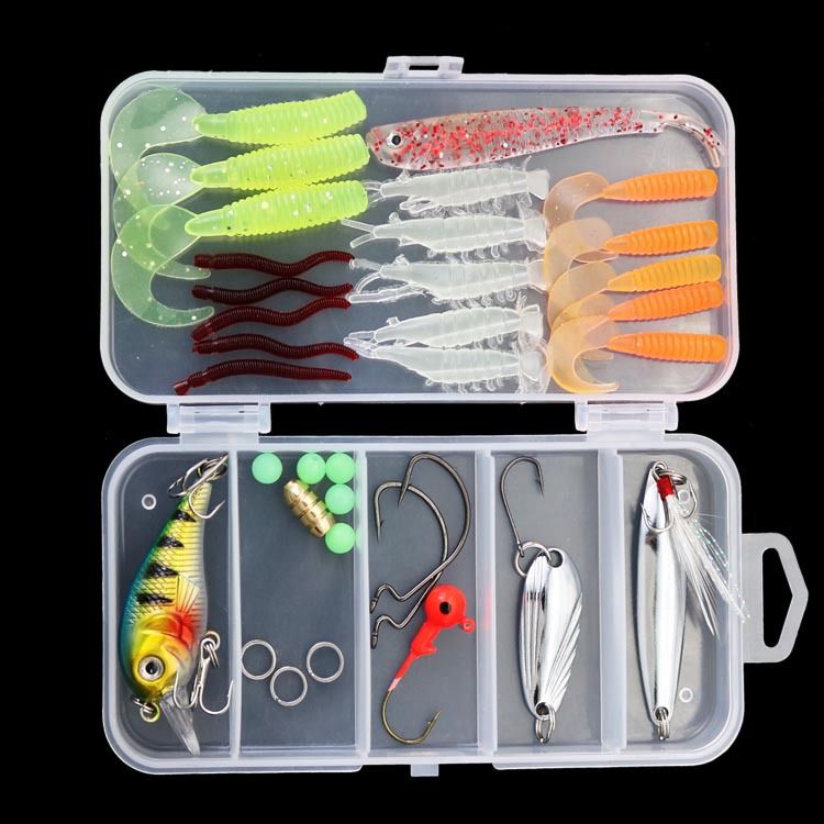 Full Swimming Layer Lure Set Hook Pliers Combination Multiple Styles Cross-Border Bait Fishing Gear_voghion.com