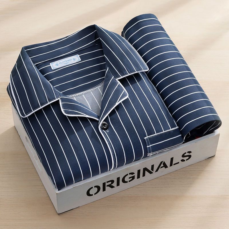 Pijamas de alta gama 100% de manga larga para primavera y otoño de 2023, nuevos trajes casuales de verano para jóvenes de mediana edad y mayores._voghion.com