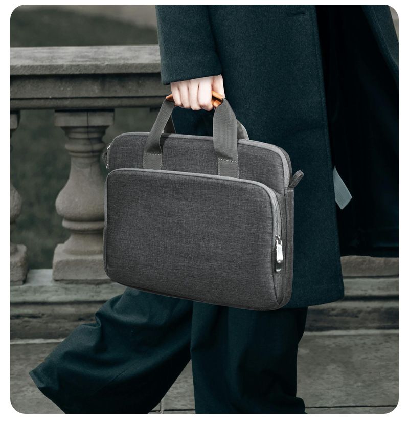 Elegante bolso multifuncional para portátil: gran capacidad, tejido impermeable y protección total._voghion.com