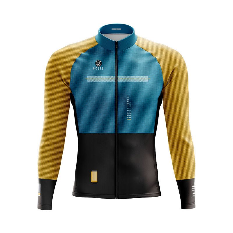 Koszulka z długim rękawem z polaru dla mężczyzn, odzież rowerowa MTB, odzież sportowa na jesień i zimę do jazdy na rowerze na świeżym powietrzu_voghion.com