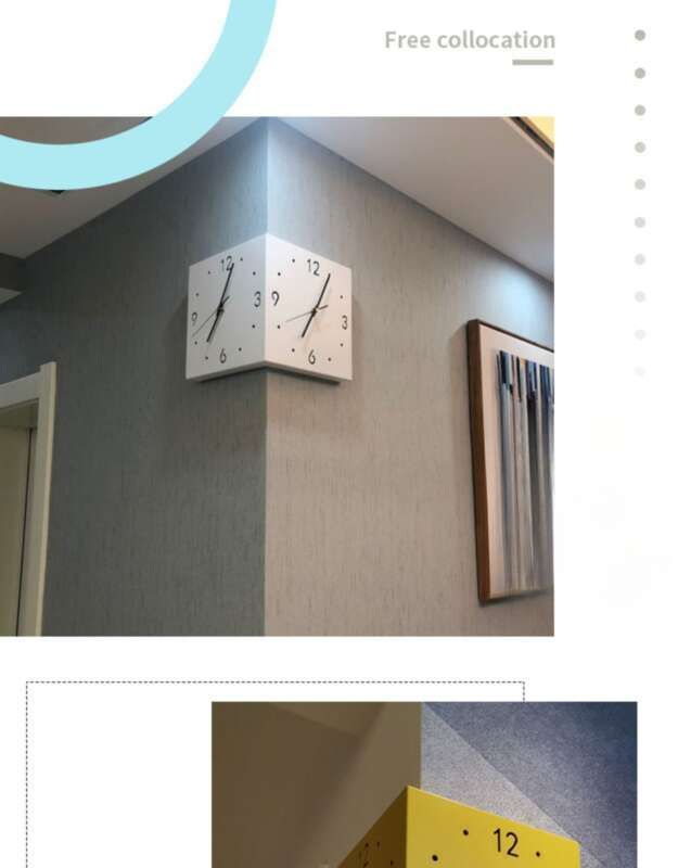 【 Hot Sale 】 Ins Wall Stue Kreativ Enkelhed Moderne Dobbeltsidet Silent Yang hjørneur_voghion.com