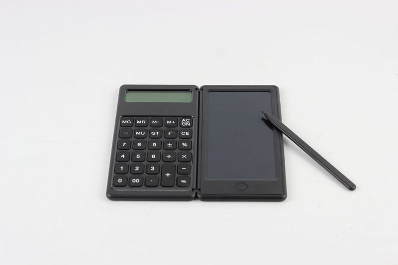 New Foldable Writing Pad Calculator With LCD Display - Portable Financial & Office Tool For Accountants, Students & Professionals_voghion.com