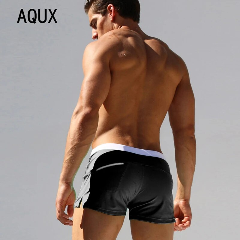 Maillots de bain pour hommes taille basse surf tronc nager sexy personnalité maillot de bain mâle poche natation plage conseil court hommes baignade_voghion.com