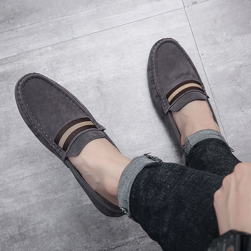 Casual Fashion Herren Loafers Mokassins Slip On Herren Flats Männliche Fahrschuhe_voghion.com