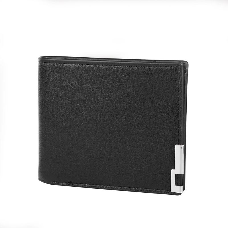 Nueva cartera informal de cuero con borde de hierro para hombre_voghion.com