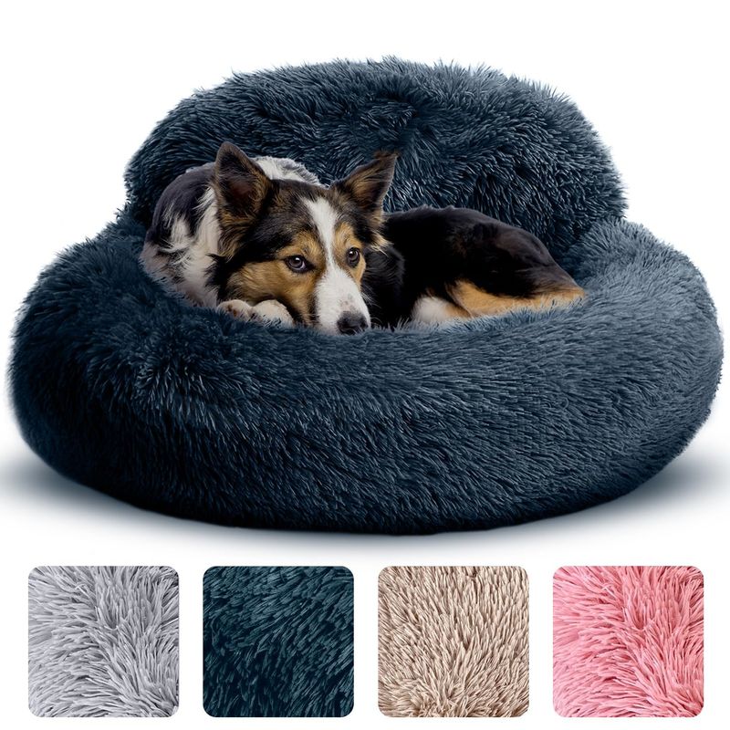 Cuccia rotonda calda per gatti, lunga e morbida, per animali domestici, tappetino per cani di piccola e media taglia_voghion.com