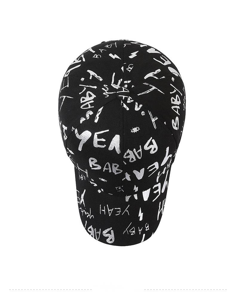 Gorra de béisbol con letras estampadas para mujer, gorra de béisbol para hombre, gorra de béisbol para correr, gorra de béisbol con protección solar, gorra de hip hop con lengüeta de pato._voghion.com