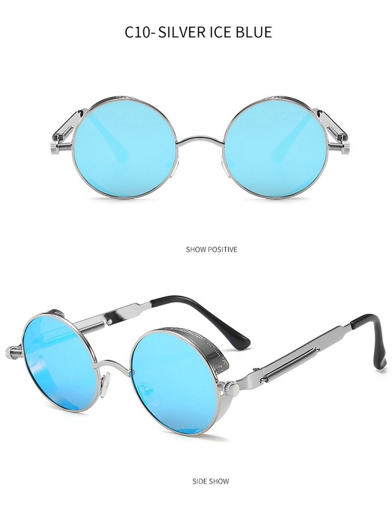 Clip On Männer Steampunk Marke Design Frauen Brille Vintage Retro Mode Sonnenbrille Oculos UV400_voghion.com