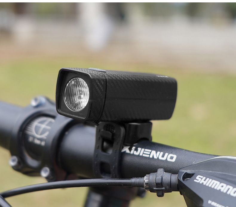 DTUCYCLE Torcia frontale per bicicletta, ricaricabile tramite USB, impermeabile, per guida notturna, luce potente_voghion.com