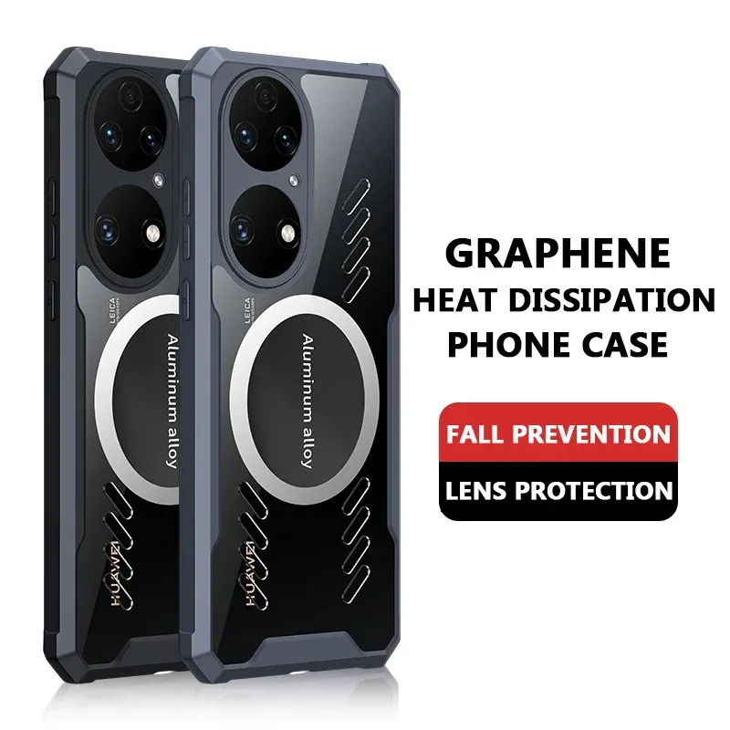 Per Huawei Nova 12 9 10 11 Pro Ultra Lite Grafene Dissipazione del calore Traspirante Raffreddamento Trasparente Bumper Custodia Cover Shell_voghion.com