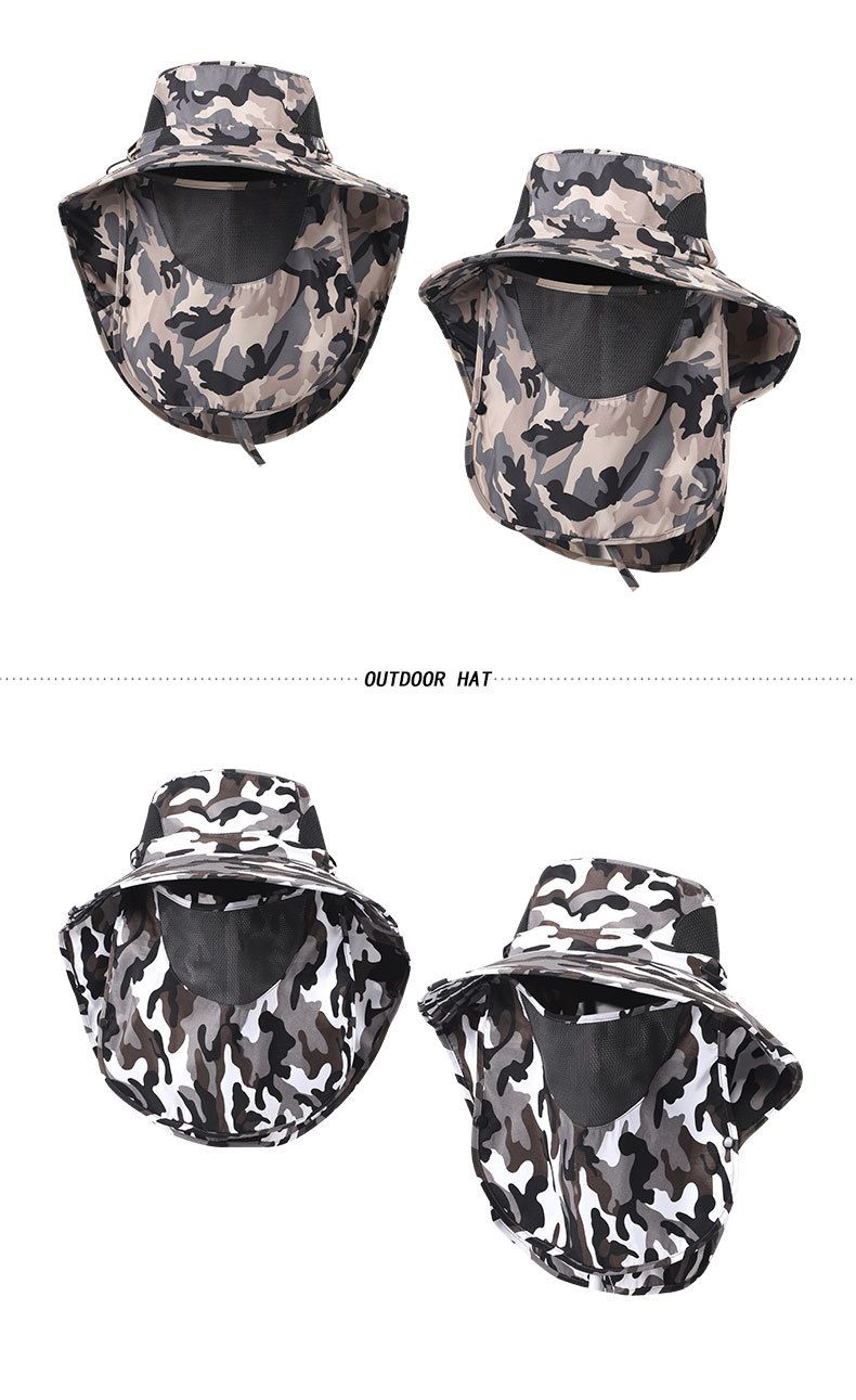 SunGuard Pro Vollgesichts- und Nackenschutzhut – LSF 50+ UV-Schutz mit abnehmbarer Gesichtsabdeckung_voghion.com