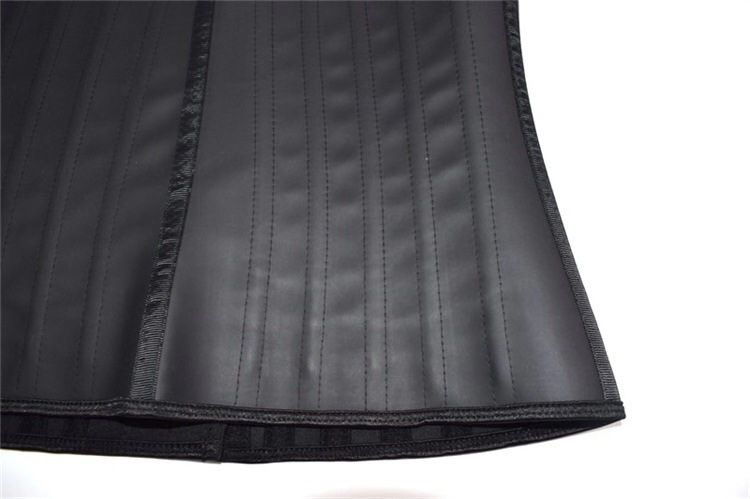cintura addominale fitness modellante in gomma di vendita calda corsetto con cintura in lattice opaco lucido a 25 ossa_voghion.com