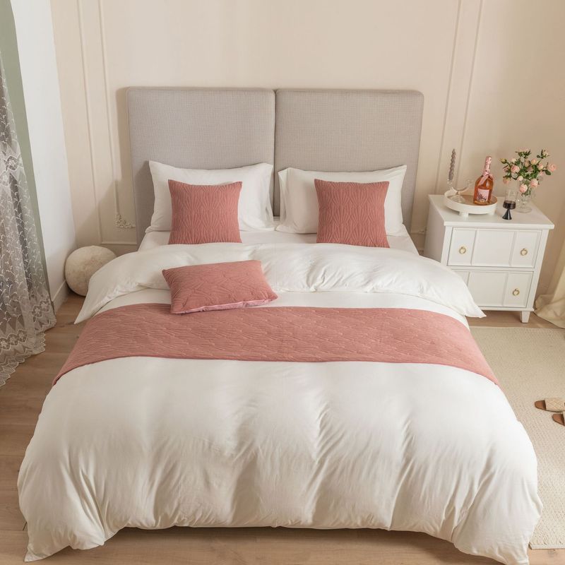 Nueva toalla de cama de terciopelo holandés con patrón de concha súper suave para hotel de alojamiento familiar_voghion.com