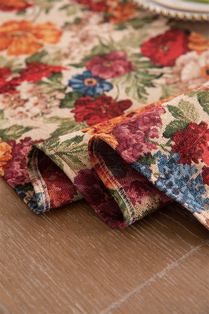 Nuovo copritavolo da caffè in stile americano con nappa in jacquard di poliestere, copriletto e copriletto_voghion.com
