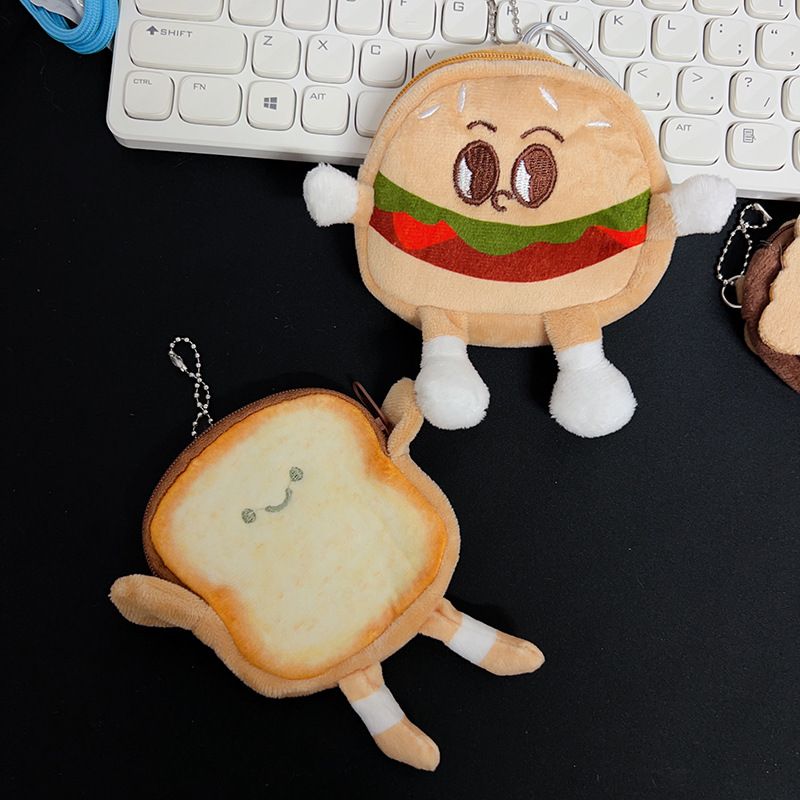 Borsa portamonete a forma di cartone animato con ciondolo creativo in peluche, porta auricolari, portachiavi e piccola borsa_voghion.com