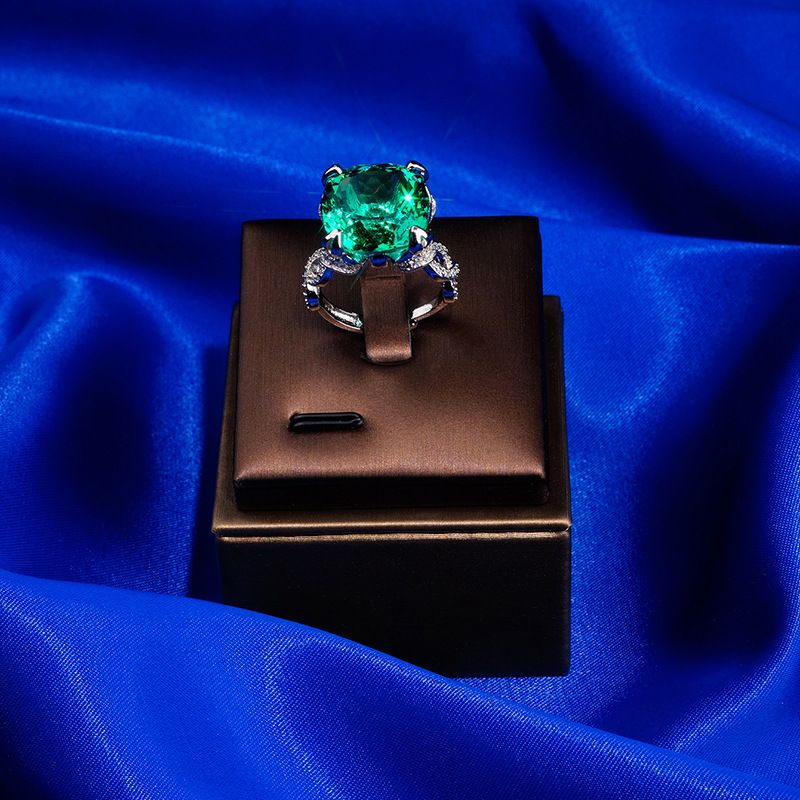 Empfohlen Modetrends Natürliche Grün Blau Topas Anhänger 15 Karat Simulierte Smaragd Fett Platz Bunte Edelstein_voghion.com