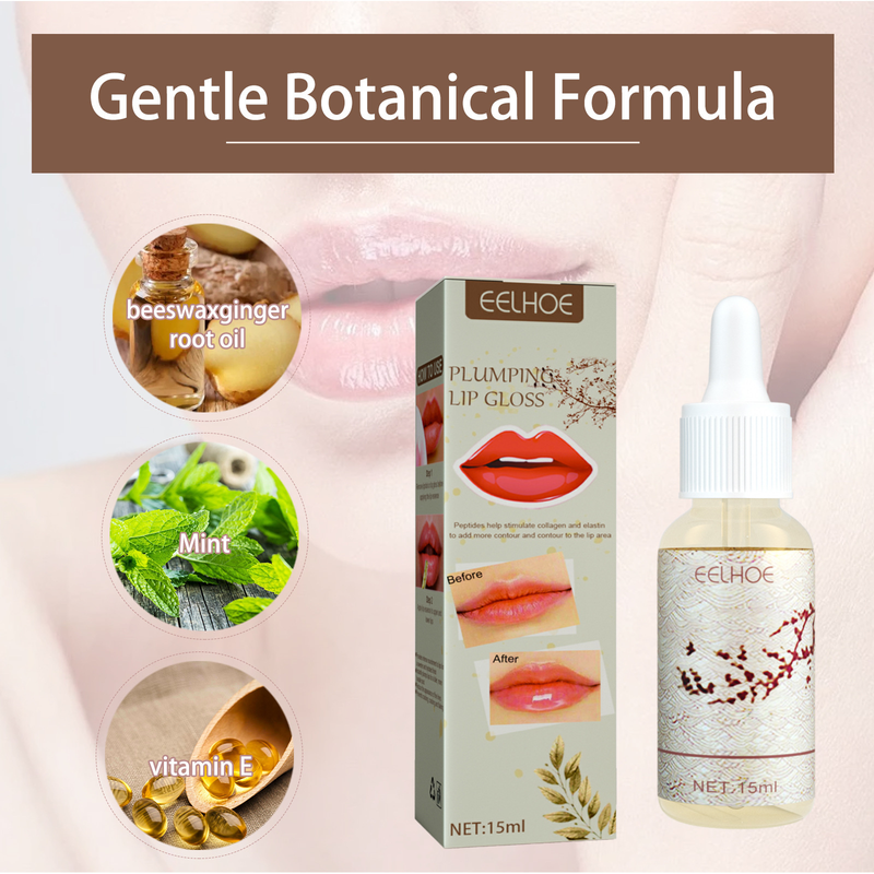 Uleiul EELHOE reduce liniile fine ale buzelor, hidratează buzele, le sporește volumul și mărimea._voghion.com