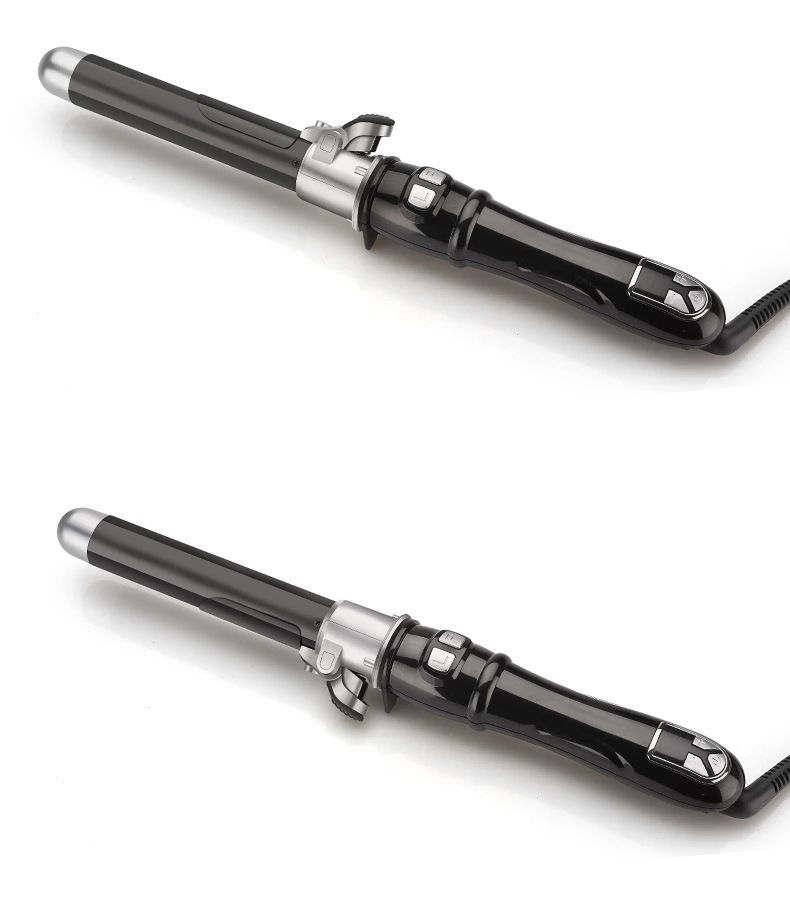 Vollständig rotierendes elektrisches Bügeleisen, automatischer Lockenstab Magic O, haarfreundliches Big Wave Curling Hair Styling_voghion.com