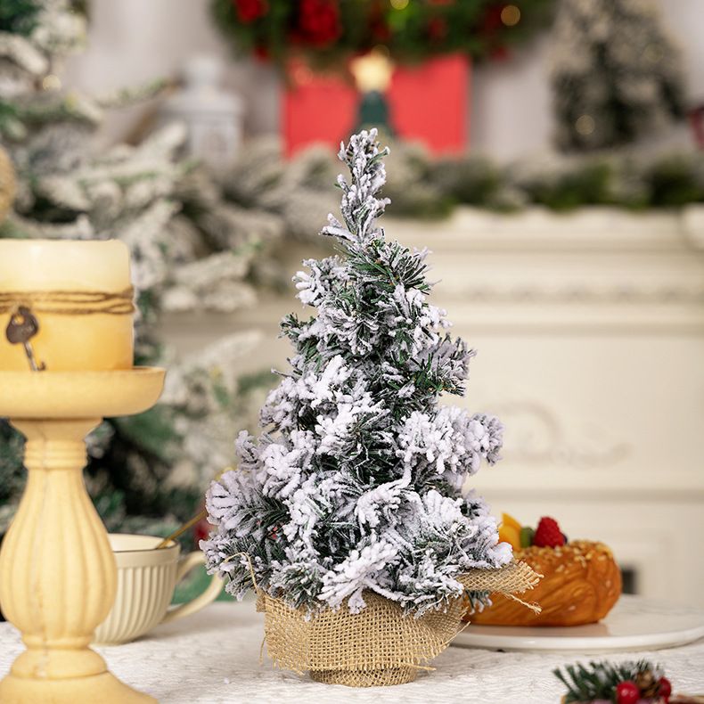 Christmas decorations Creative Christmas Tree Mini tree Tabletop decoration Christmas snow spray tree_voghion.com