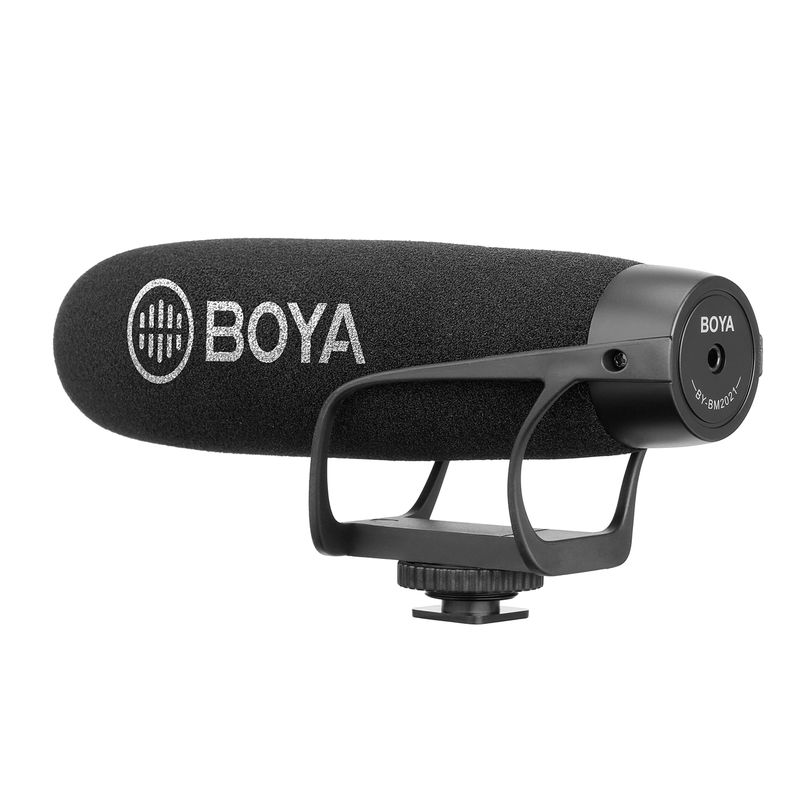 BOYA BY-BM2021 Super-Cardioid Shotgun Microphone For Iphone Android Smartphone DSLR Camera Camcorder Interview Live_voghion.com