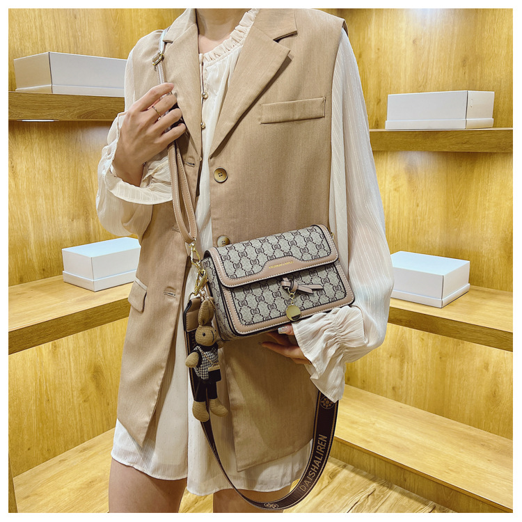 Borsa da donna a tracolla versatile di alta qualità autunno/inverno 2024 nuova moda a tracolla piccola quadrata alla moda Instagram_voghion.com