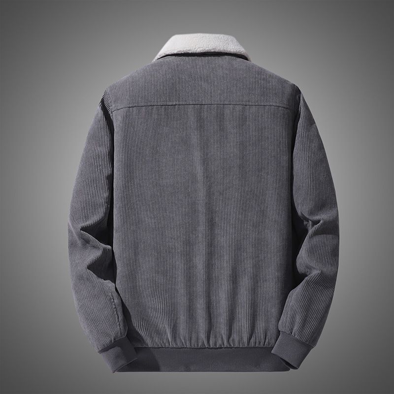 SL 2022 Nueva chaqueta de invierno de felpa y pana gruesa para hombre, chaqueta para hombre de mediana edad, chaqueta de solapa cálida para hombre_voghion.com