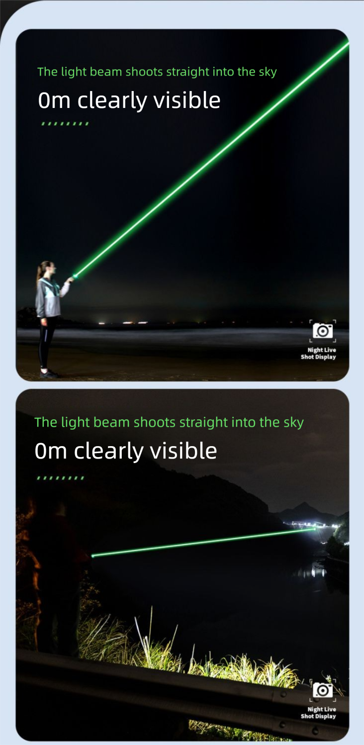 Ultra-Long Green Light Starry Sky Rooftop Student Version Laser Pointer High Power USB Rechargeable Lecture Cat Teasing_voghion.com