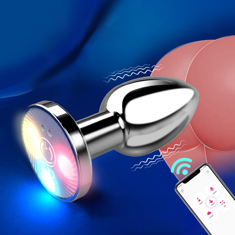 Plug anale di controllo APP Vibratore Bluetooth Butt Plug Uomo Massaggiatore prostatico Buttplug femminile Articoli per adulti Sesso T plug_voghion.com