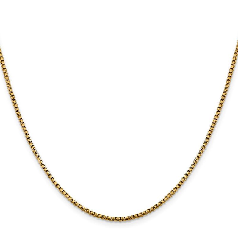 14K 1.85mm Semi-Solid D/C Round Box Chain_voghion.com