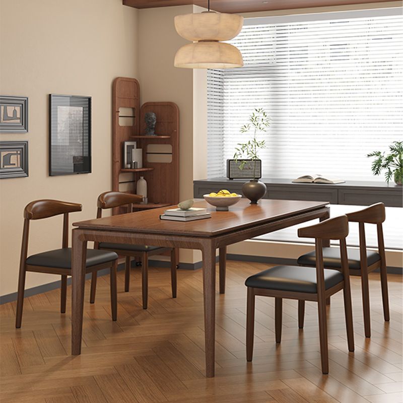 Tavolo in legno massello con schienale per ristorante, cuscino morbido, sgabello minimalista nuovo, sedia da pranzo in legno con corno_voghion.com