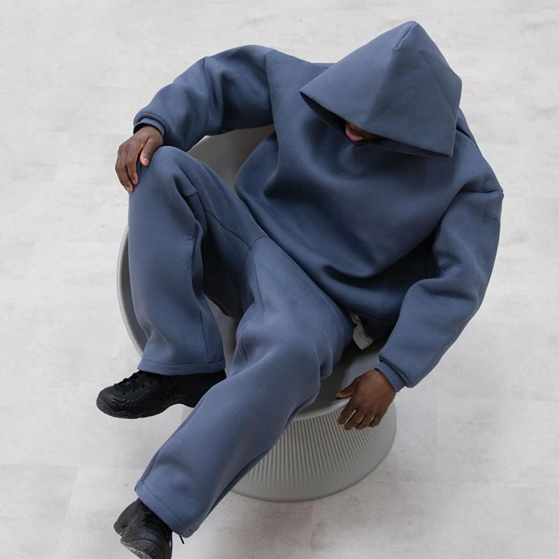 Unisex Oversized Hoodie & Jogger Set - Streetwear Casual Pullover Sweatshirt With Pockets, Comfortable Lounge Wear For Men & Women_voghion.com