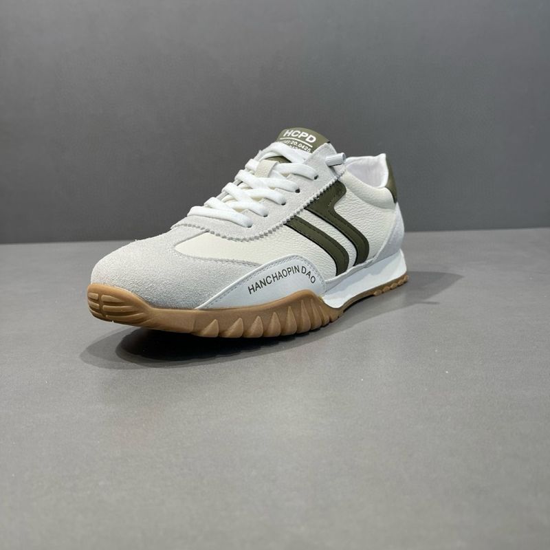 Scarpe sportive alla moda da uomo con suola in pelle bovina, stile casual, stile Forrest Gump, versatili e piatte._voghion.com