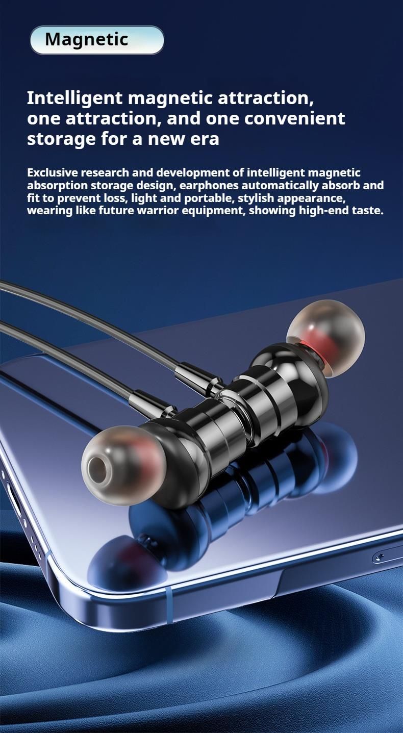 Cuffie Bluetooth wireless con archetto da collo, display LED, suono stereo a forma di auto sportiva, auricolari magnetici in-ear, auricolari sportivi per giocatori_voghion.com