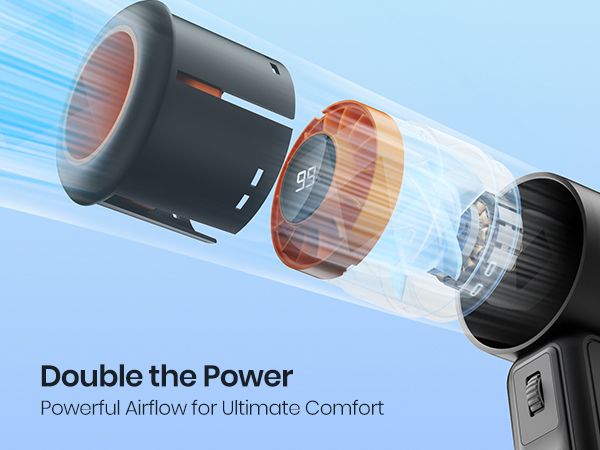 5000mAh Handheld USB Turbo Super Strong Wind Infinite Gear Adjustment Long Battery Life Rechargeable Multipurpose Pocket_voghion.com