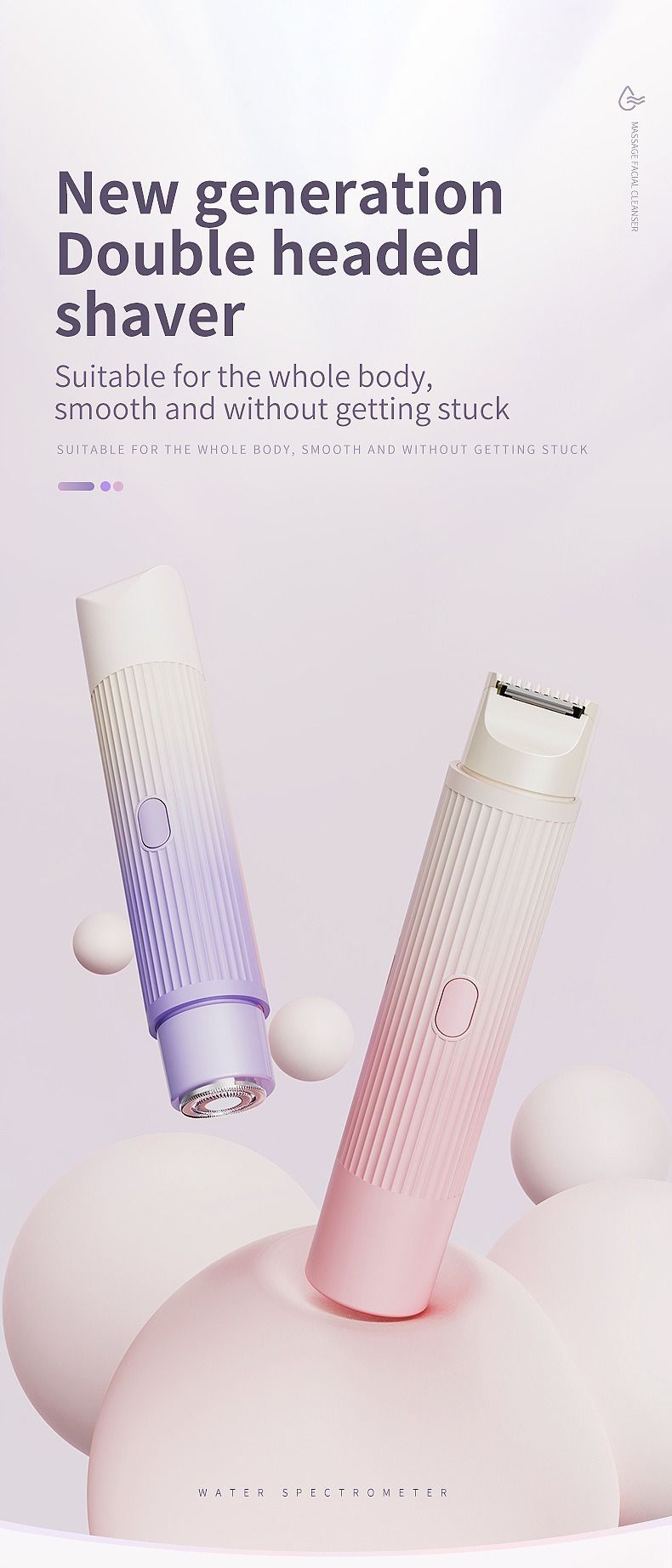 Epilator Full Body Electric Shaver For Women, Anal Hair Multifunctional Five Head Shaver, Private Parts Shaving And Hair Removal Instrument_voghion.com