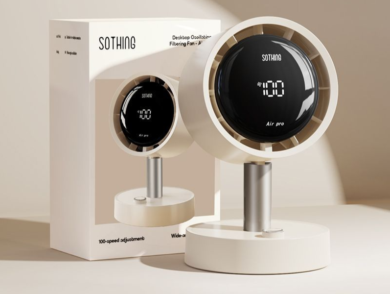 Xiangwu Desktop Small High Wind Power Long Battery Life Oscillating Office Quiet Air Purification Circulation Fan_voghion.com